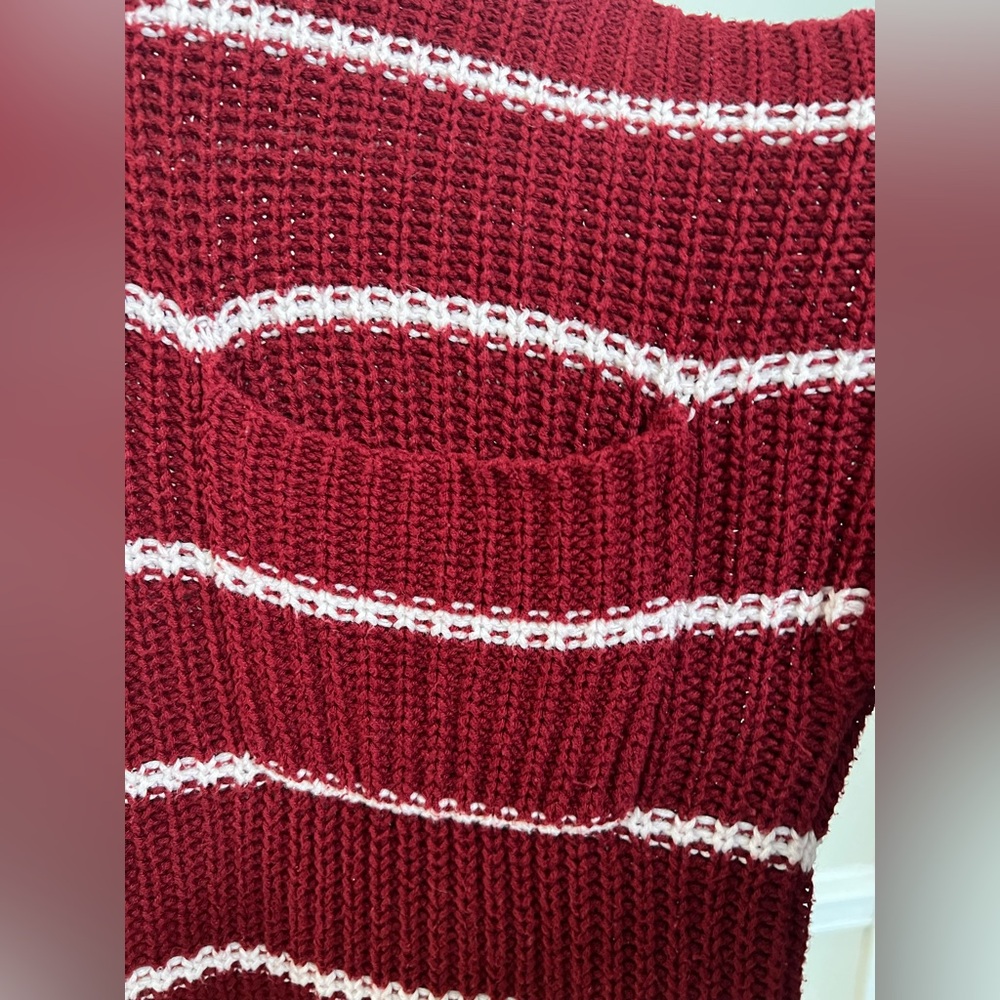 American Eagle Outfitters Chunky Knit Striped Crewneck Sweater! Size Medium. - Picture 2 of 11